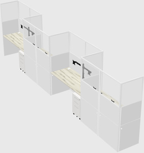 Rectangular cubicles