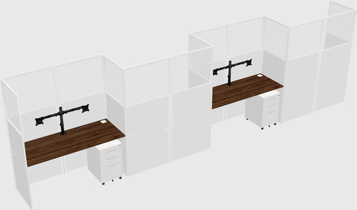 Rectangular cubicles