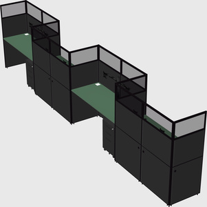 Rectangular cubicles