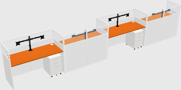 Rectangular cubicles