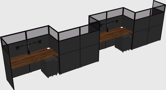 Rectangular cubicles