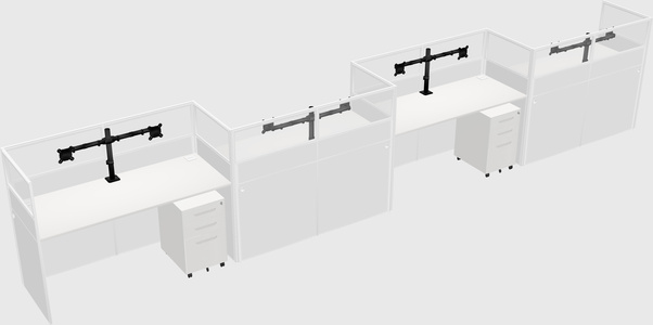 Rectangular cubicles