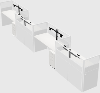 Rectangular cubicles