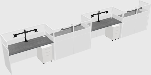 Rectangular cubicles