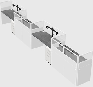 Rectangular cubicles