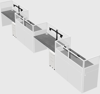 Rectangular cubicles