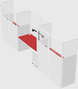 Rectangular cubicles