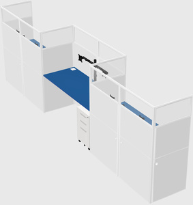 Rectangular cubicles
