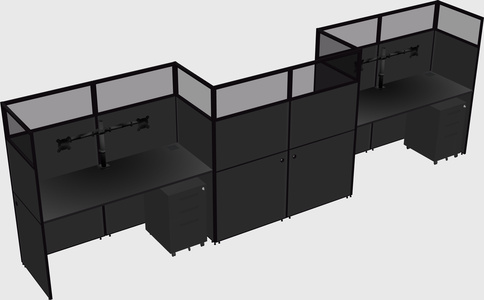 Rectangular cubicles