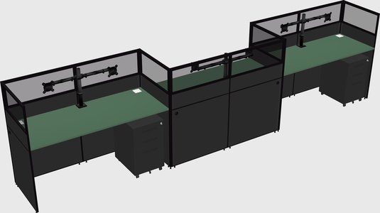 Rectangular cubicles