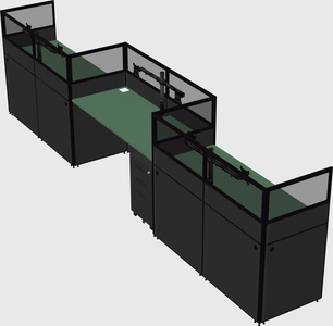 Rectangular cubicles