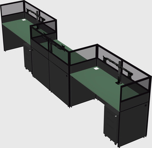 Rectangular cubicles