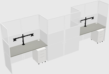 Rectangular cubicles