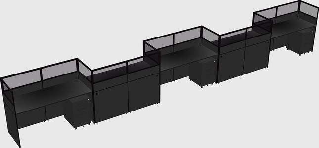 Rectangular cubicles