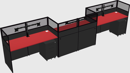 Rectangular cubicles