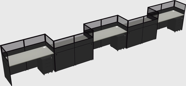 Rectangular cubicles