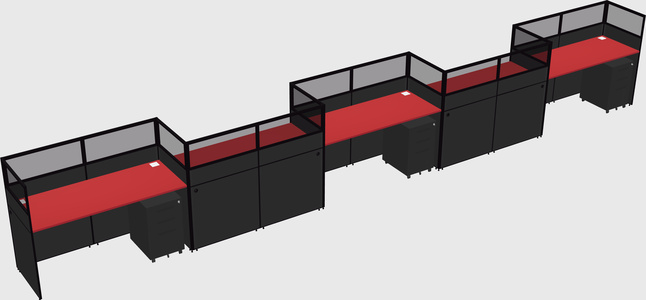 Rectangular cubicles