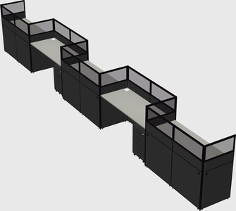 Rectangular cubicles