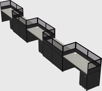 Rectangular cubicles