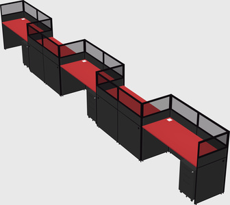 Rectangular cubicles