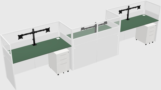 Rectangular cubicles