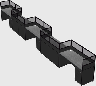 Rectangular cubicles