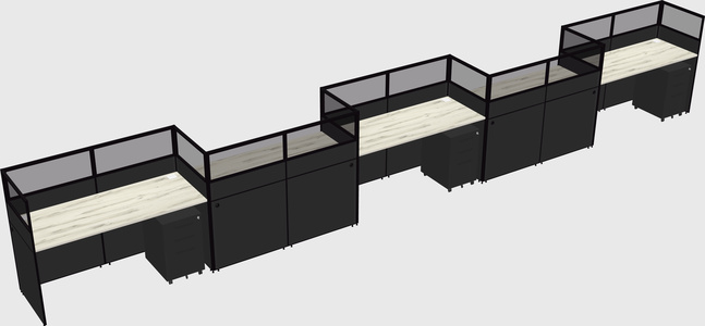 Rectangular cubicles