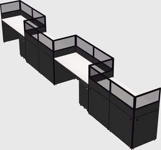 Rectangular cubicles