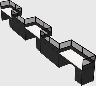 Rectangular cubicles