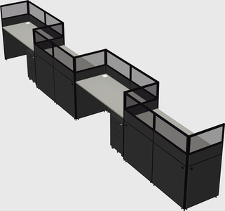 Rectangular cubicles
