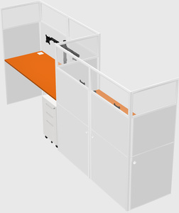 Rectangular cubicles
