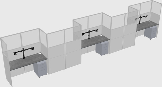 Rectangular cubicles