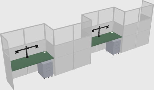 Rectangular cubicles