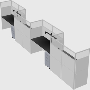 Rectangular cubicles