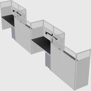 Rectangular cubicles