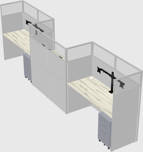 Rectangular cubicles