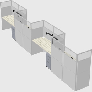 Rectangular cubicles