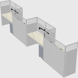 Rectangular cubicles