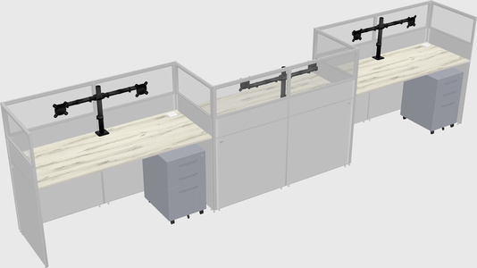 Rectangular cubicles