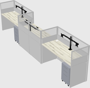 Rectangular cubicles