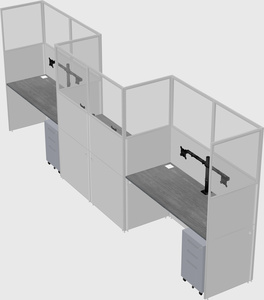 Rectangular cubicles