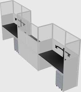 Rectangular cubicles