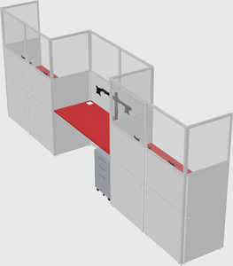 Rectangular cubicles
