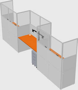Rectangular cubicles