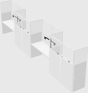 Rectangular cubicles