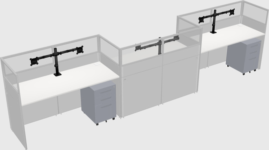 Rectangular cubicles