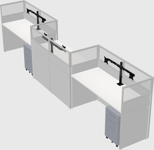 Rectangular cubicles