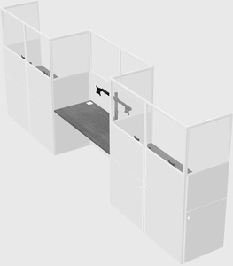 Cabines rectangulaires