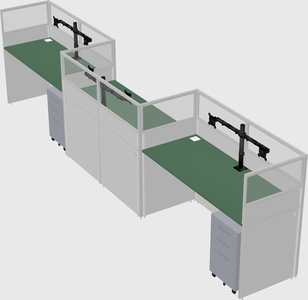 Rectangular cubicles