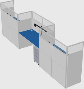 Rectangular cubicles